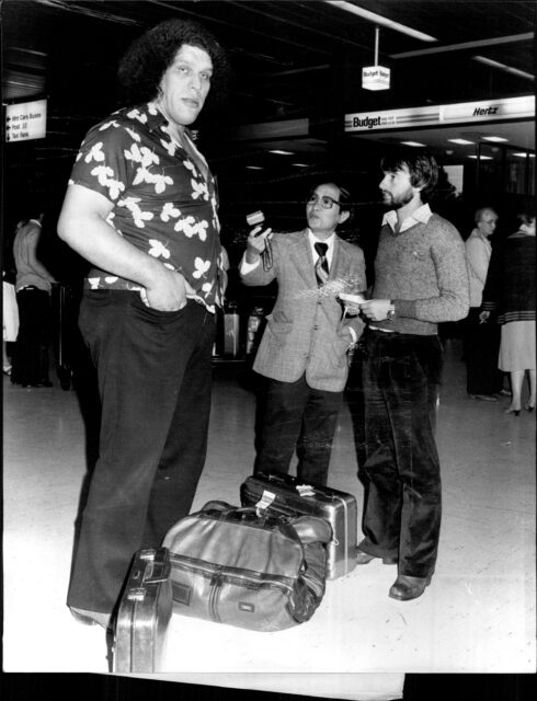 Andre arriving at the Sydney airport