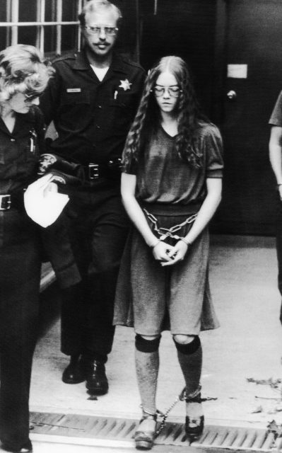 Brenda Spencer in handcuffs 