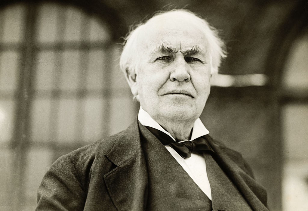 Thomas Edison (1847-1931), was a prolific inventor who was issued over 1,000 patents over his lifetime. (Photo Credit: George Rinhart/Corbis via Getty Images)