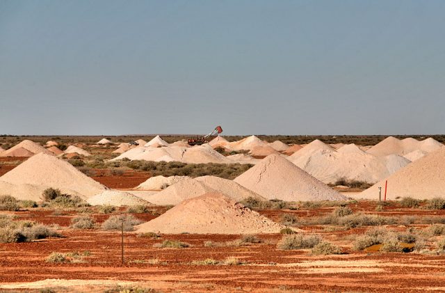 Dirt mounds of Coober Pedy