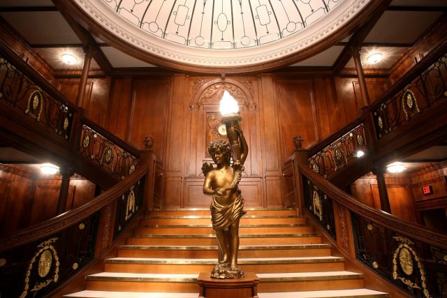 Grand staircase of the Titanic 