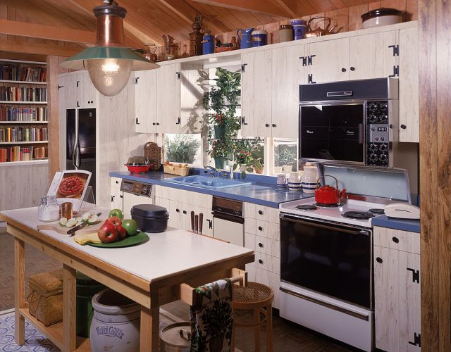 1980s kitchen interior