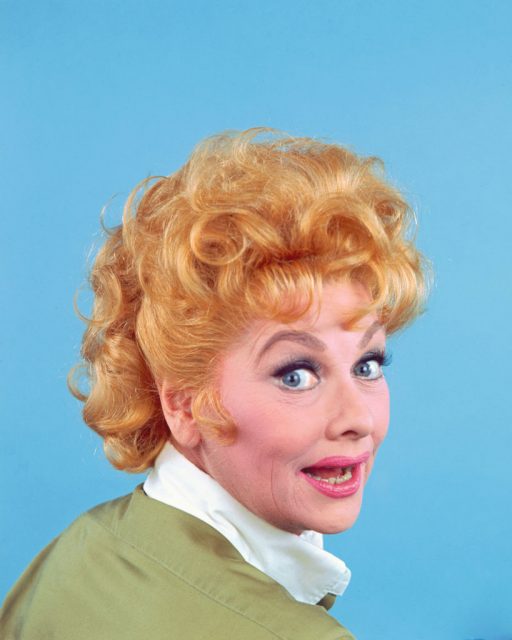 Lucille Ball looking back