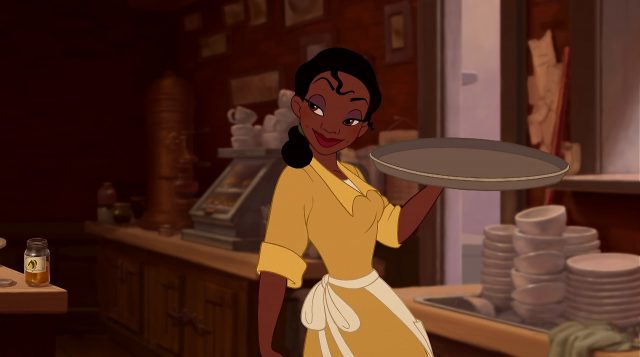Princess Tiana in The princess and the Frog 