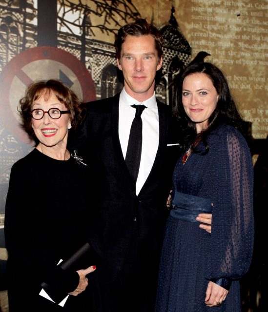 Una Stubbs and Benedict Cumberbatch arrive for the Specsavers Crime Thriller Awards at the Grosvenor House Hotel, London. (Photo Credit: Gareth Fuller/PA Images via Getty Images)