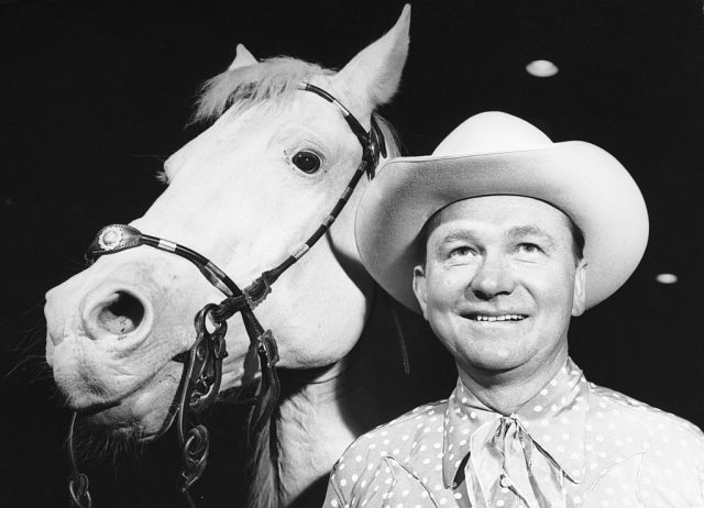 Tex Ritter with his horse