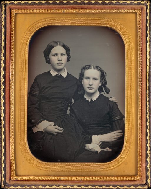 two girls photographed in 1853