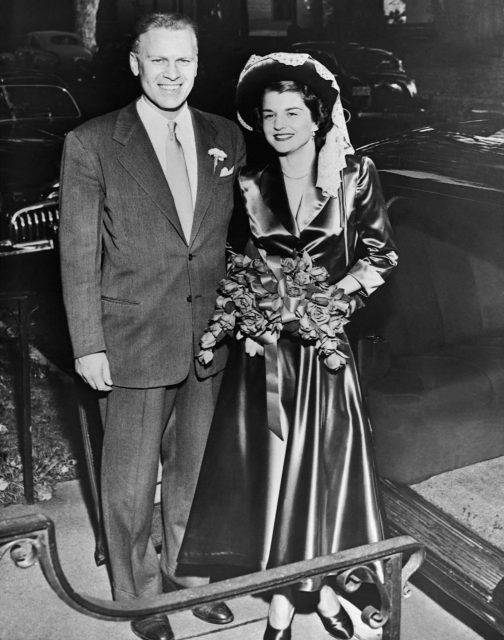 Wedding portrait of Gerald and Betty Ford