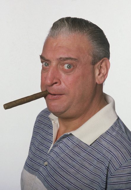 American actor and comedian Rodney Dangerfield as he appears in Caddyshack, directed by Harold Ramis, 1980. (Photo Credit: Hulton Archive/Getty Images)