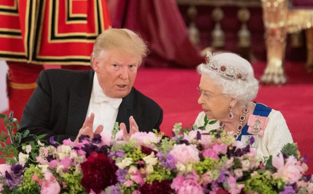 Donald Trump and Queen Elizabeth 