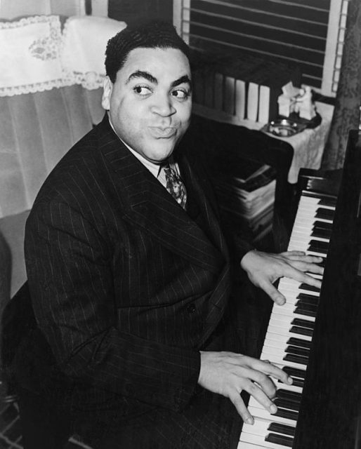 Fats Waller playing the piano