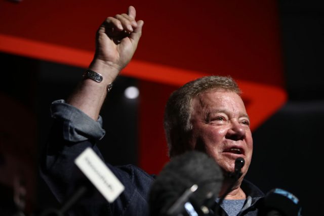 Actor William Shatner speaks during the opening of the new Rocket Lab factory in Auckland, New Zealand. (Photo Credit: Phil Walter/Getty Images)