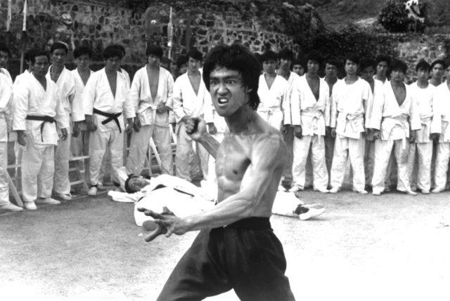 a dramatic scene from 'Enter the Dragon