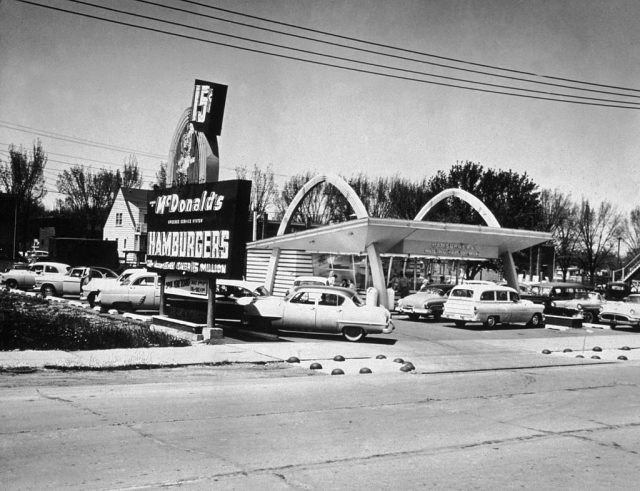 Exterior of a McDonald's restaurant