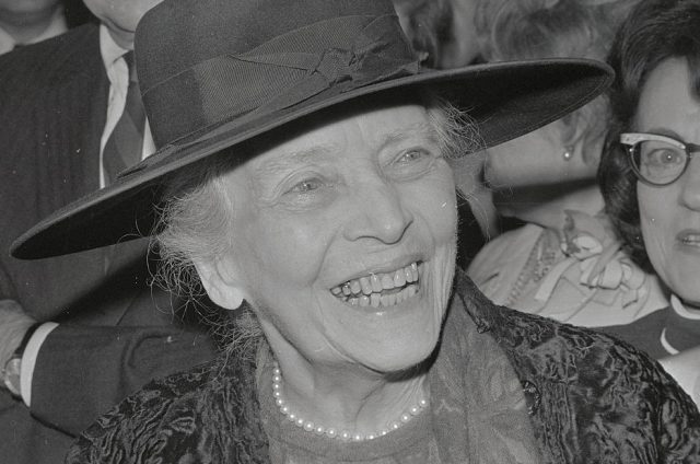Alice Roosevelt Longworth is shown here at ribbon cutting ceremonies at the New Embassy Row Hotel, 2015 Massachusetts Avenue, Northwest. (Photo Credit: Bettmann / Contributor)