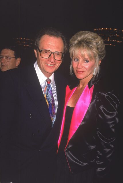 Larry King and his wife Julie Alexander 