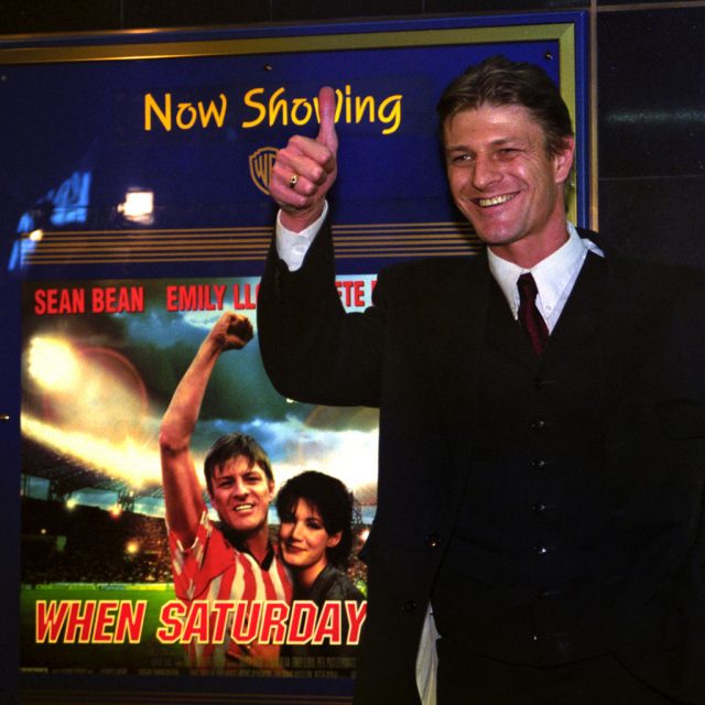 When Saturday Comes star Sean Bean poses for photos at the premiere of the film in Sheffield. (Photo Credit: Paul Barker – PA Images/PA Images via Getty Images)