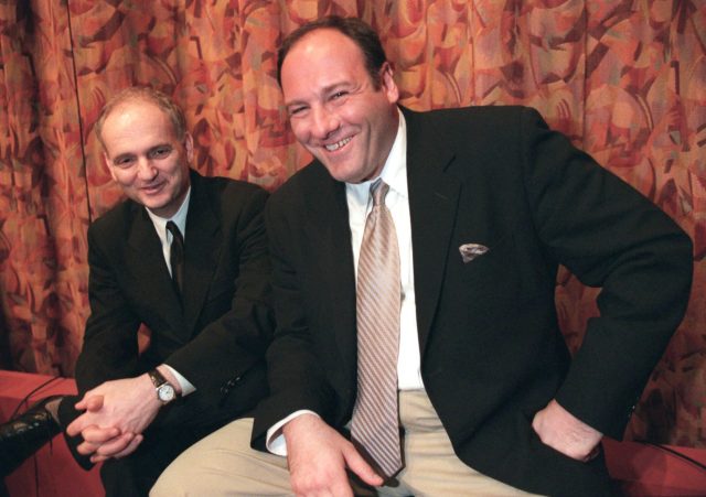 David Chase and James Gandolfini (Photo Credit: Chase Films/Brad Grey Television/HBO Entertainment & MovieStillsDB)