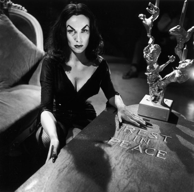 Portrait of Finnish-born actor and television host Vampira, a.k.a. Maila Nurmi (Photo Credit: Hulton Archive/Getty Images)