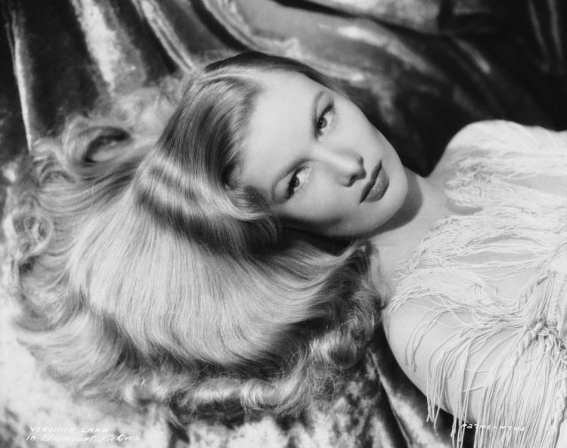 Veronica Lake lying down