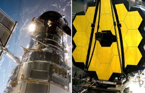 Hubble Telescope + James Webb Space Telescope