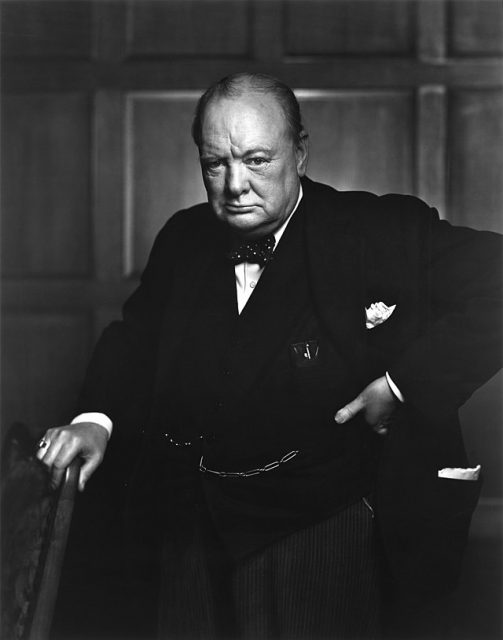 Portrait of Winston Churchill