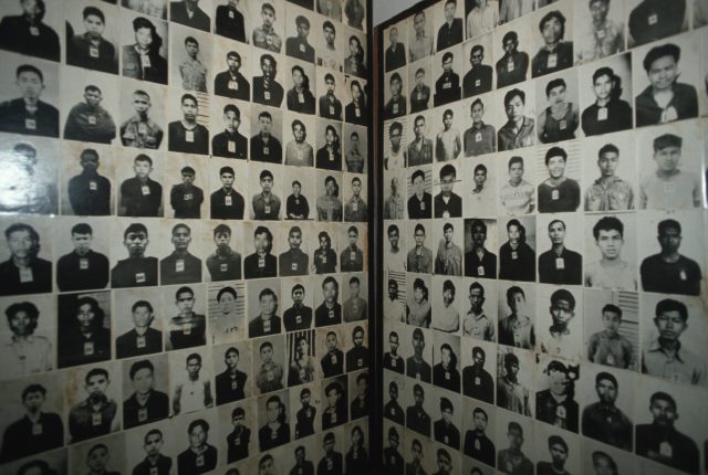 Photographs of victims at the Toul Sleng Museum 