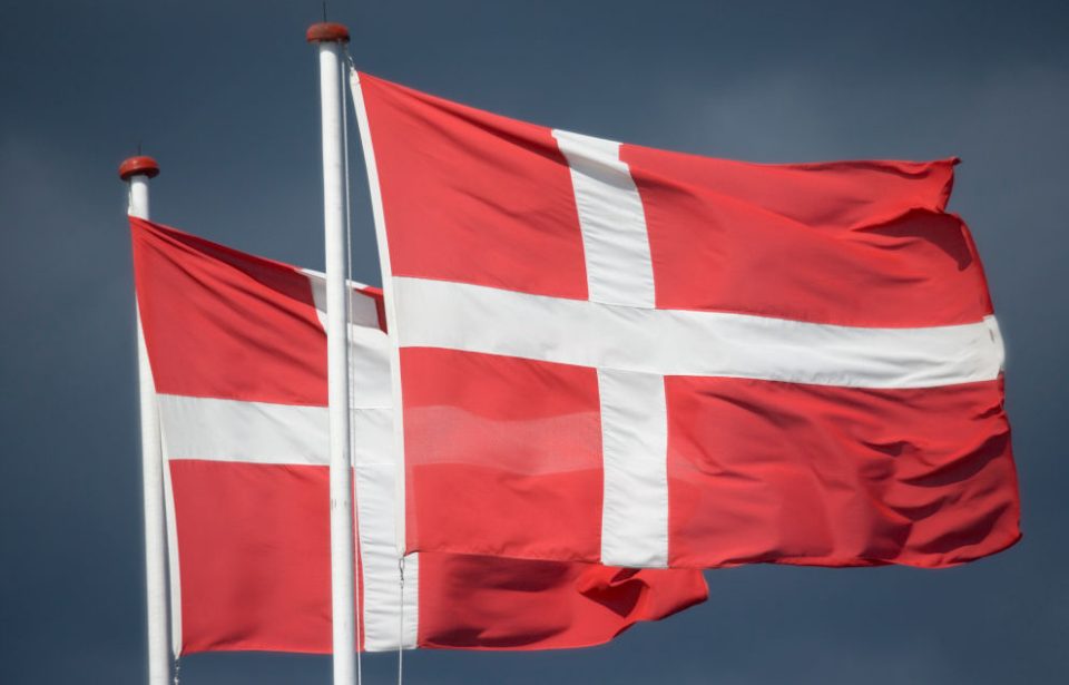 Denmark, Danish national flag (Photo Credit: Education Images/Universal Images Group via Getty Images)