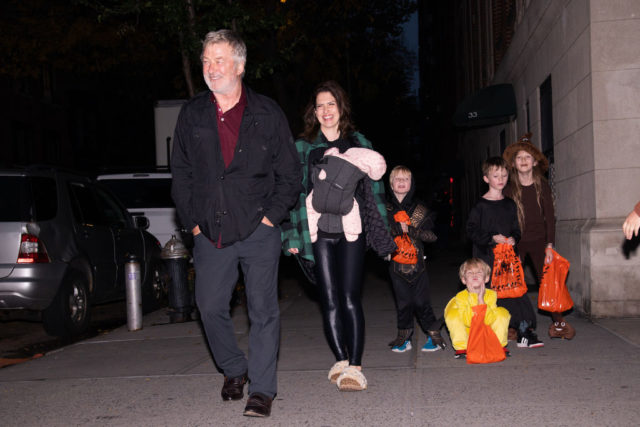 Alec Baldwin and family out and about in New York