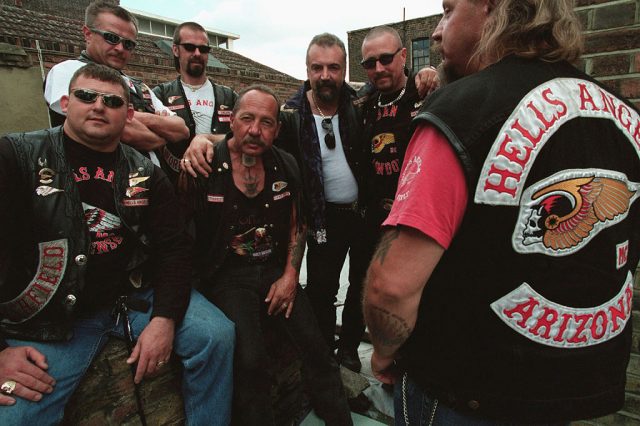 Sonny Barger, patriarch of the Hell’s Angels, with some of his biker buddies. (Photo Credit: Neville Elder/Corbis via Getty Images)