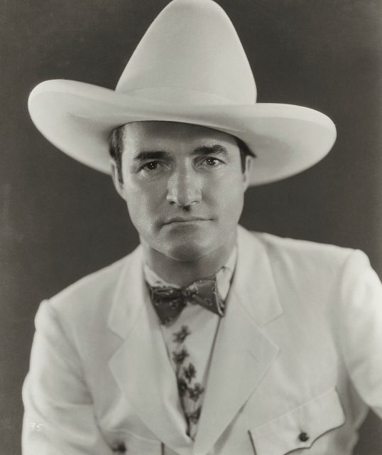 Actor Tom Mix Wearing Cowboy Hat (Photo Credit: John Springer Collection/CORBIS/Corbis via Getty Images)