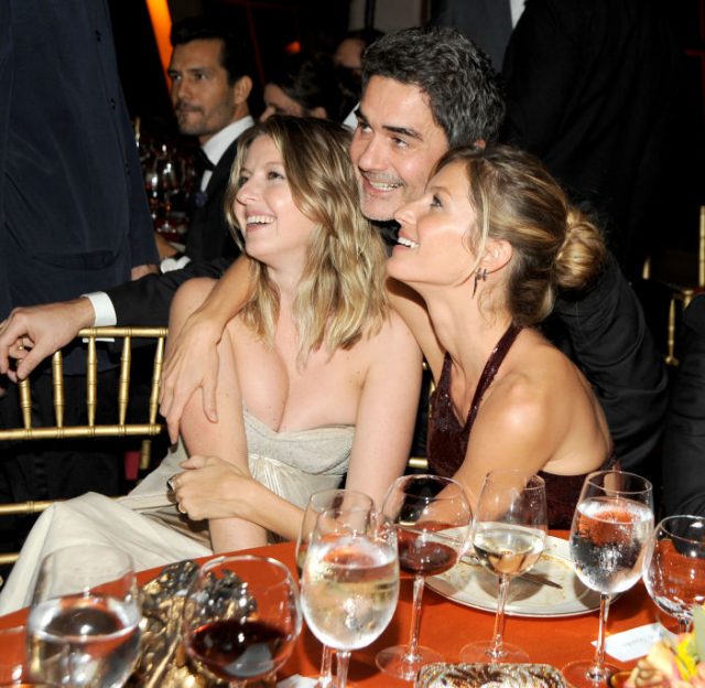 Patricia Bundchen and Gisele Bundchen, Derek Blasberg attend a gala benefit in New York City. (Photo Credit: Clint Spaulding/Patrick McMullan via Getty Images)