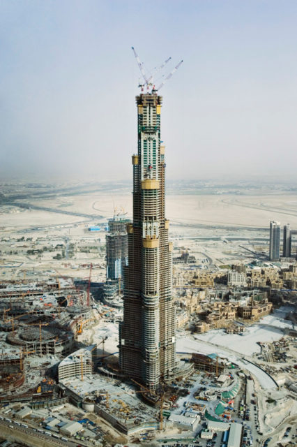 Dubai Tower under construction