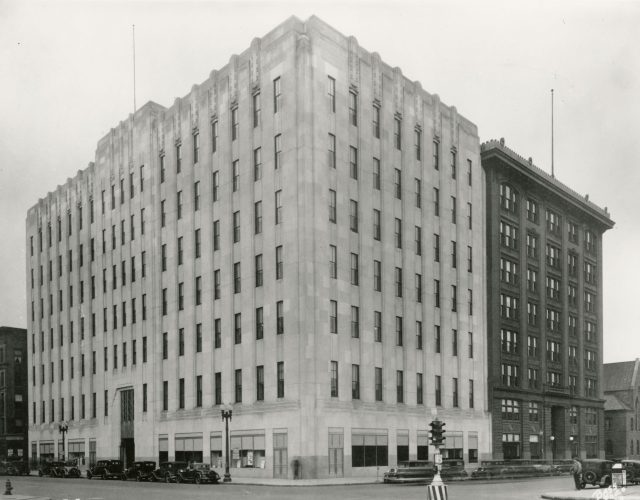Indiana Bell Telephone Co. Building, 1933 (Photo Credit: BASS PHOTO CO COLLECTION, INDIANA HISTORICAL SOCIETY)