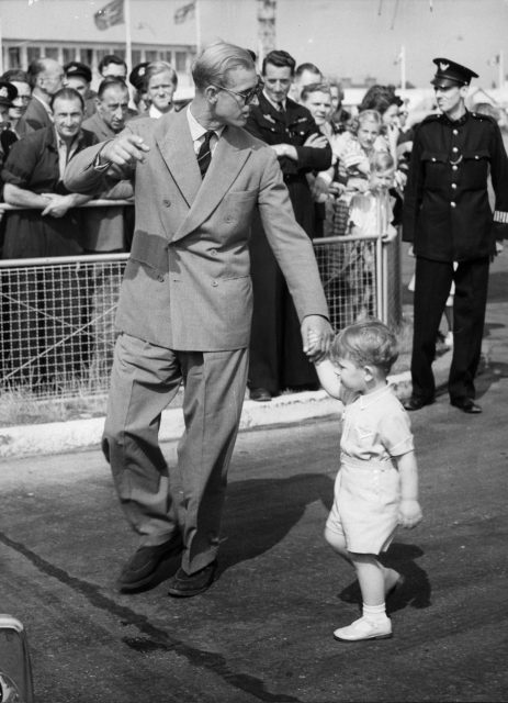 Prince Philip and Prince Charles 