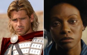Colin Farrell as Alexander the Great + Zoe Saldana as Nina Simone