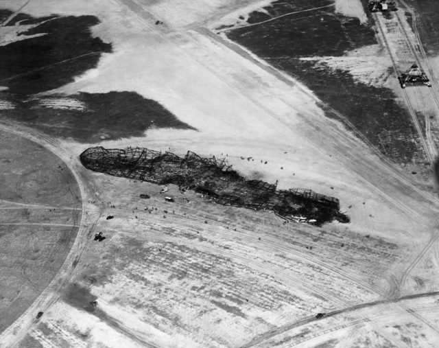 Charred remains of the Hundeburg 