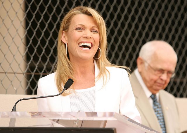 Vanna White during Vanna White Honored with a Star on the Hollywood Walk of Fame for Her Achievements in Television at Walk Of Fame in Hollywood, California, United States. (Photo Credit: Jason Merritt/FilmMagic)