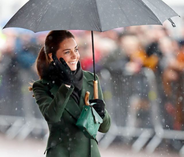 Catherine, Duchess of Cambridge visits Blackpool Tower and greets members of the public on the Comedy Carpet on March 6, 2019 in Blackpool, England. (Photo Credit: Max Mumby/Indigo/Getty Images)