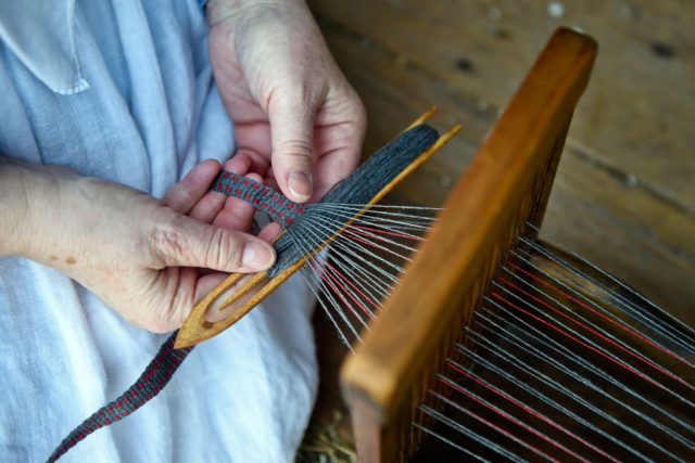 A tape loom (Photo Credit: Natalie Kolb/MediaNews Group/Reading Eagle via Getty Images)