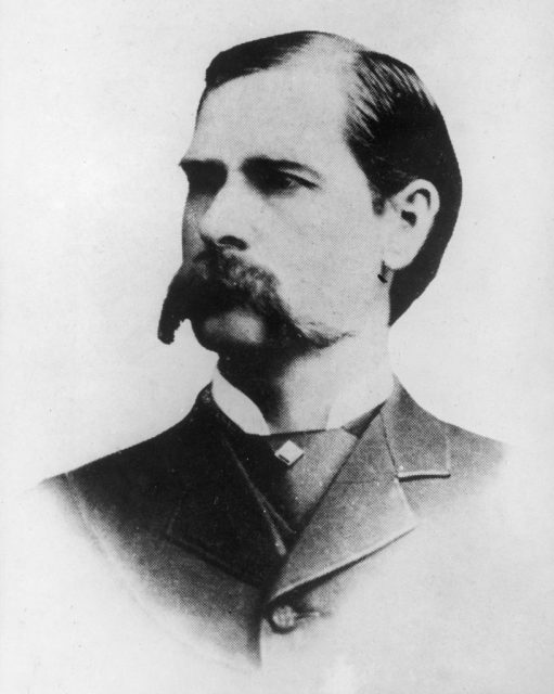 Portrait of American lawman and gunfighter Wyatt Earp