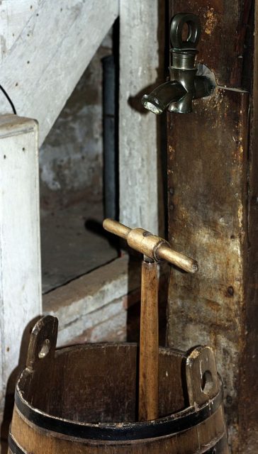 17th Century Butter Churn. Used to convert cream into butter. (Photo Credit: Universal History Archive/Universal Images Group via Getty Images)