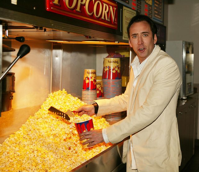 Nicolas Cage at the Laemmle Pasadena and Sunset 5 Theaters in Pasadena and West Hollywood, California (Photo Credit: Jeff Vespa/WireImage)