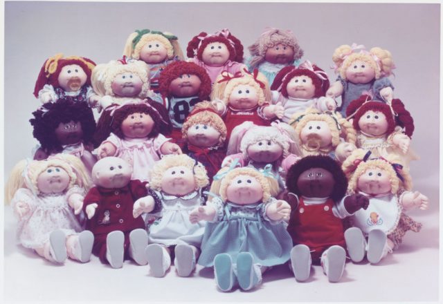 Chicago, IL- , The Cabbage Patch Kids dolls, rage of the doll market this holiday season, were the objects of near-riots at several department stores as hundreds of people, some waiting at the doors for hours, scrambled to. (Photo Credit: Bettmann/Corbis/Getty Images)