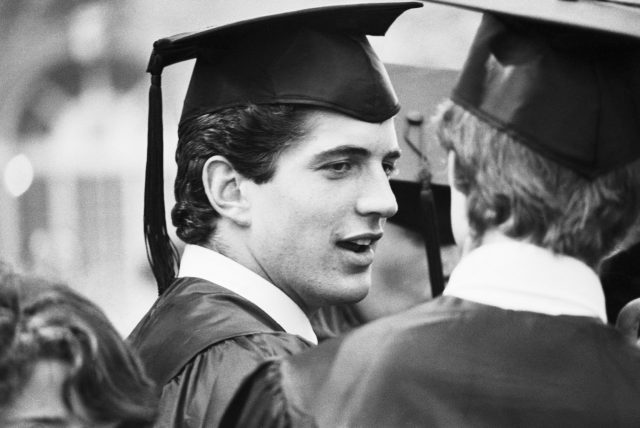 JFK Jr. at his graduation 