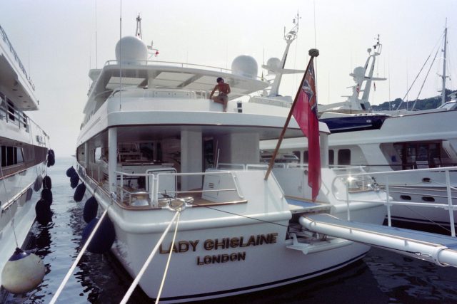 Robert Maxwell's private yacht, Lady Ghislaine 