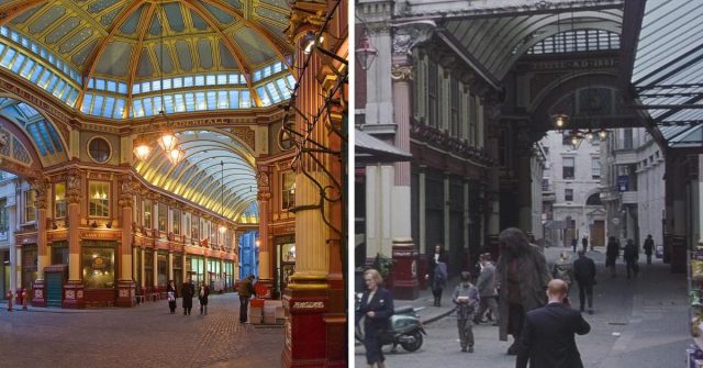 Leadenhall Market (Photo Credit: Diliff – File: Leadenhall Market In London – Feb 2006.jpg, CC BY 2.5 & Warner Bros. / MovieStillsDB)