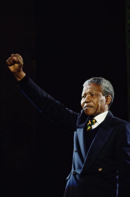 Nelson Mandela, 1990 