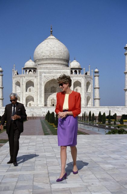 Princess Diana at the Taj Mahal 