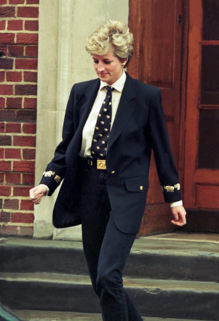 Princess Diana visits her brothers baby 